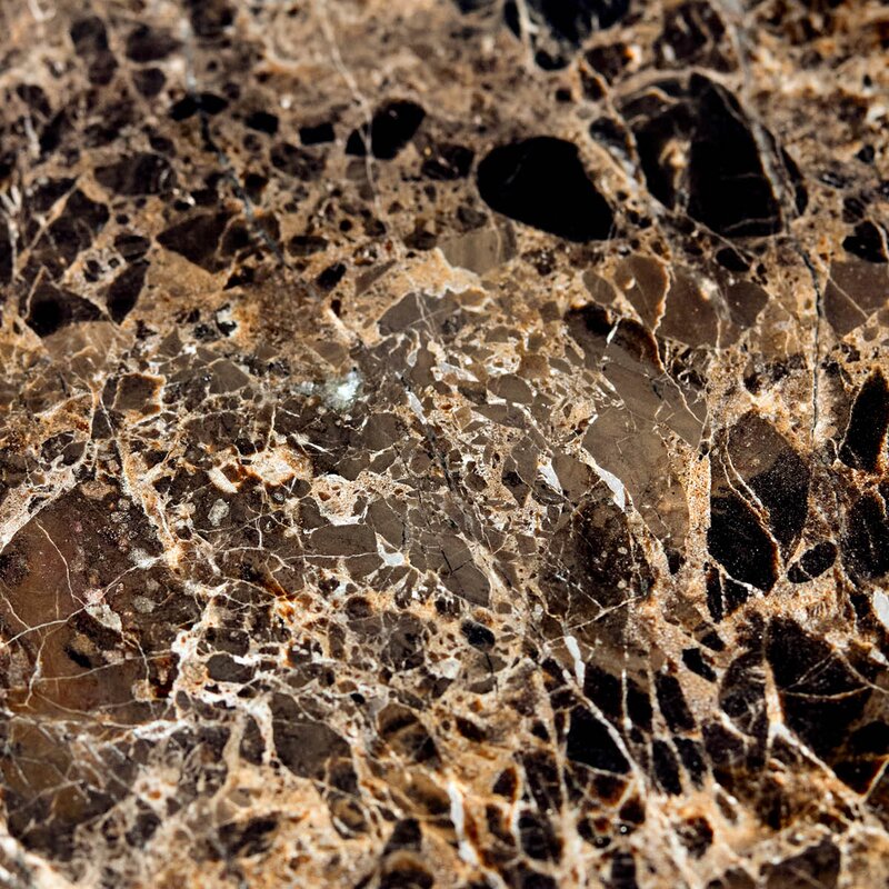 House Doctor Able toalettbørste 36x10 cm brun marmor/messing