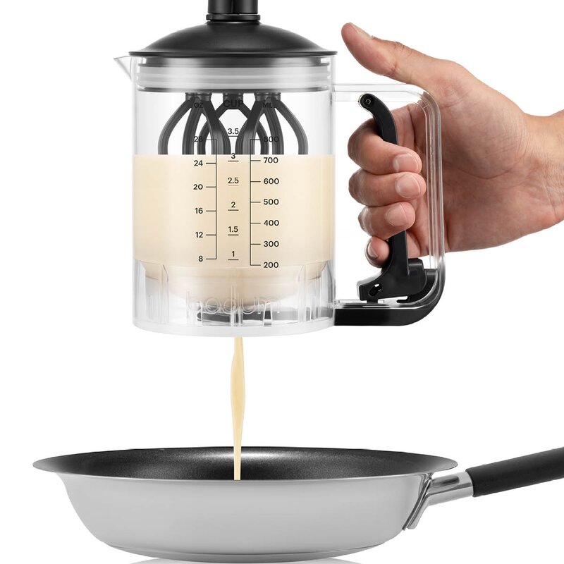 Bodum Bistro manuell pannekakemikser 0,8L svart