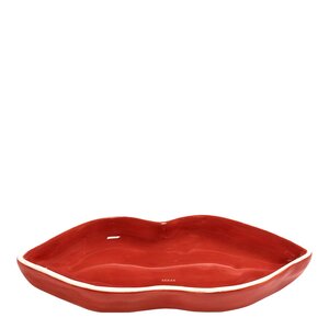 Serax Les Objets Mouleversants serveringsfat Lips S 16x6x2 cm rød