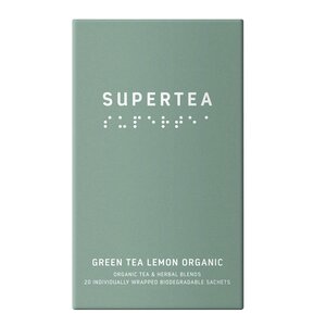 Teministeriet Supertea økologisk grønn te 30g 20 stk sitron