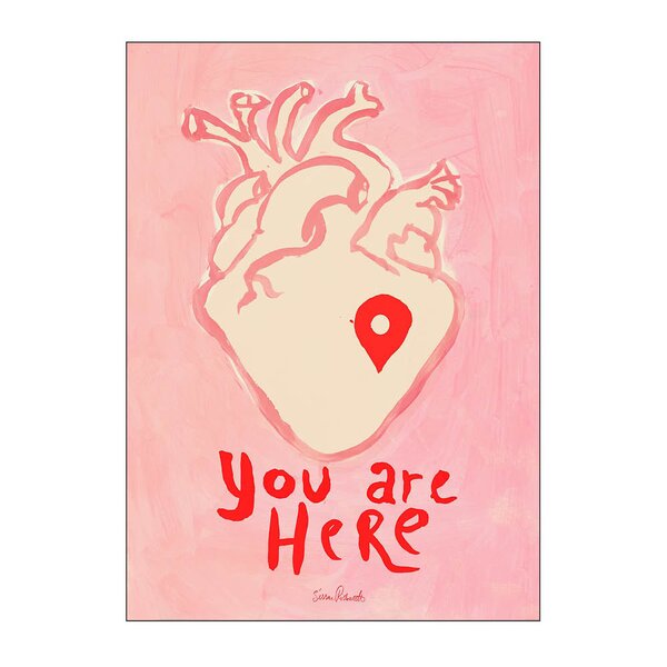 Poster & Frame Sissan Richardt poster 50x70 cm you are here