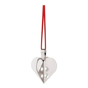 Georg Jensen Jul 2025 ornament hjerte 5,4x6,3 cm sølv