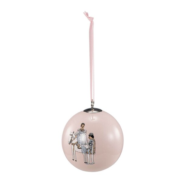 Modern House Anette Moi julekule 8 cm Askepott rosa