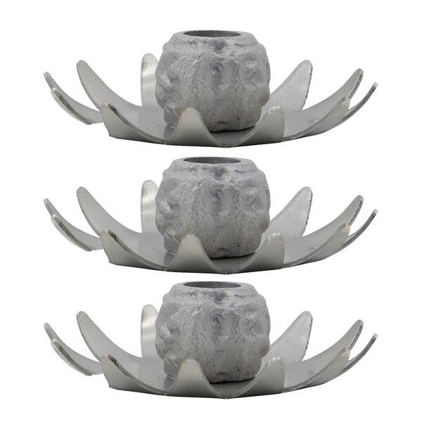 House Doctor Starry lysestake i jern 3 stk sølv