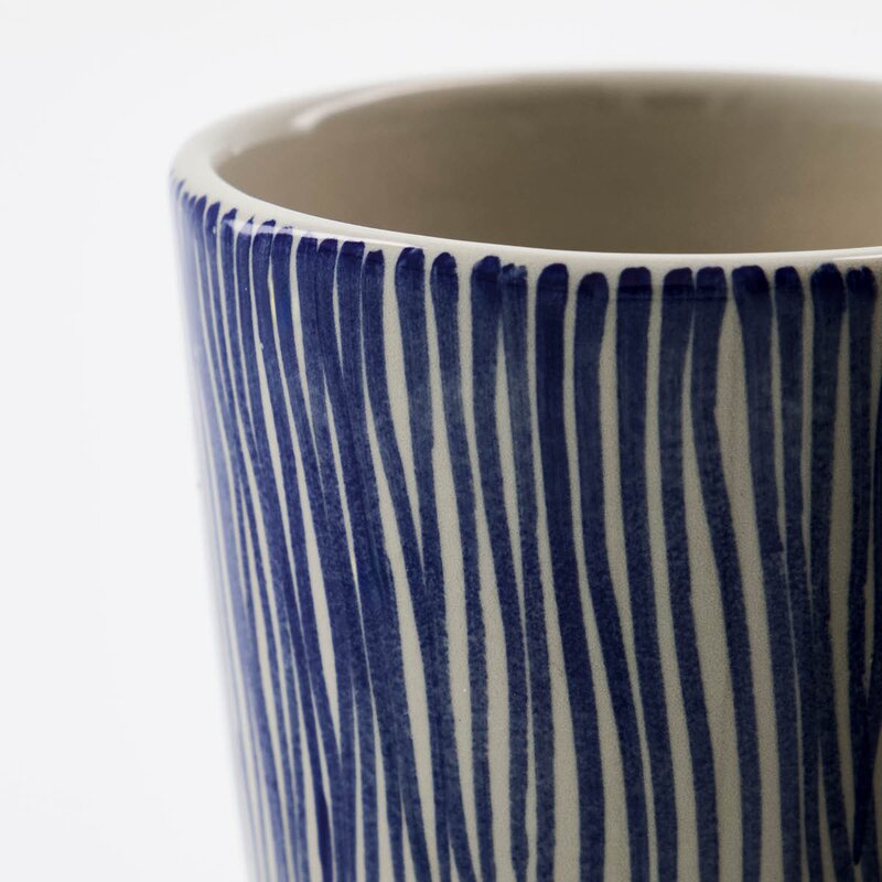 House Doctor Diva krus 25 cl 2 stk off-white/blå