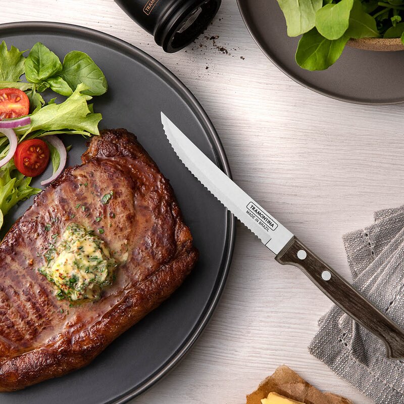 Tramontina Biffkniv 21,9 cm 4 stk polywood