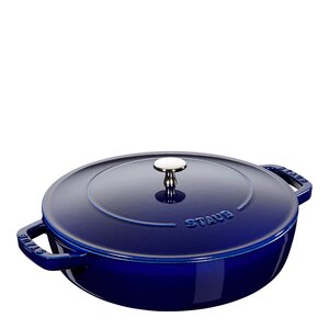 Staub Chistera sauté-traktørpanne 28 cm blå