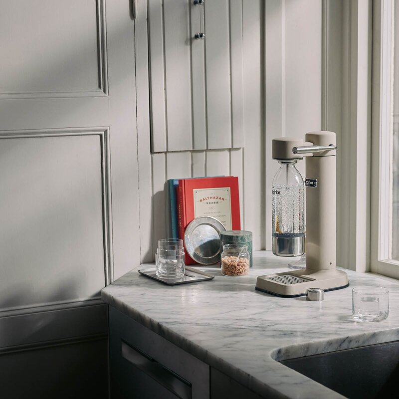 Aarke Carbonator 3 kullsyremaskin matt hvit