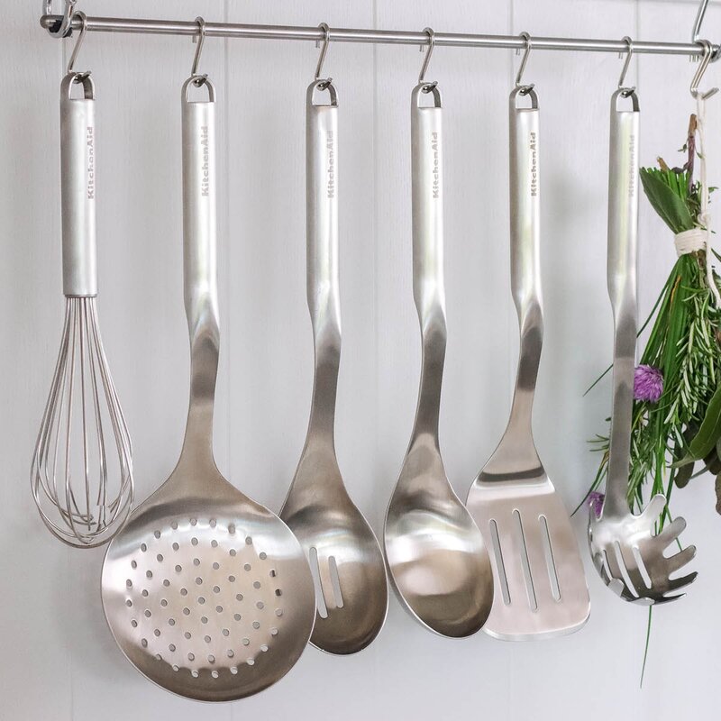 KitchenAid Premium hullsleiv 35 cm rustfritt stål