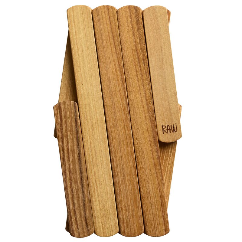 Aida RAW Teak gryteunderlag utfellbart 60 cm