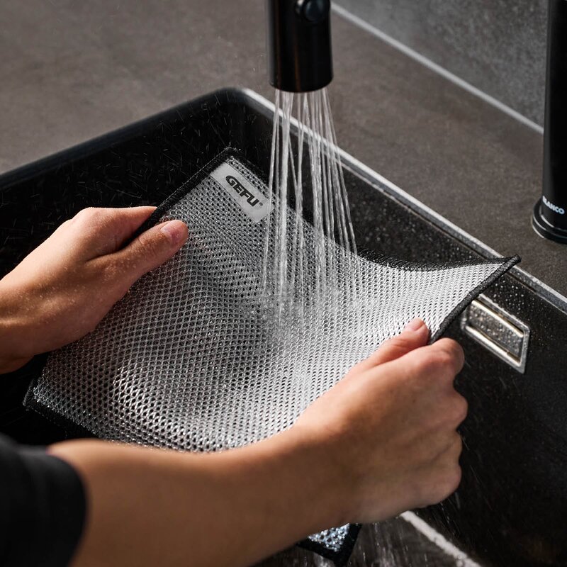 Gefu Swift oppvaskklut 20x20 cm 3 stk stål