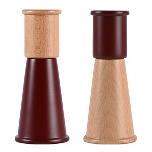 Sagaform Gurken salt- og pepperkvern 15 cm 2 stk mørk rød/brun