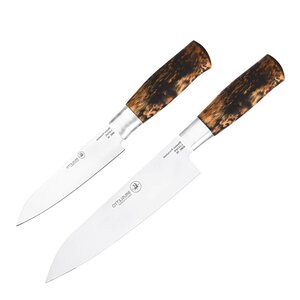 Brusletto Hunter Premium Chef knivsett 2 deler masurbjørk