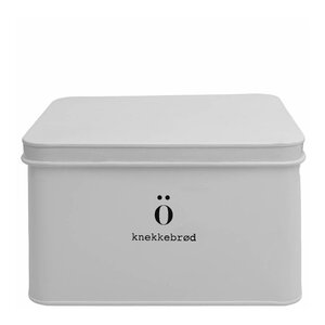Sögne Home Emalje knekkebrødboks 25x20x14 cm hvit