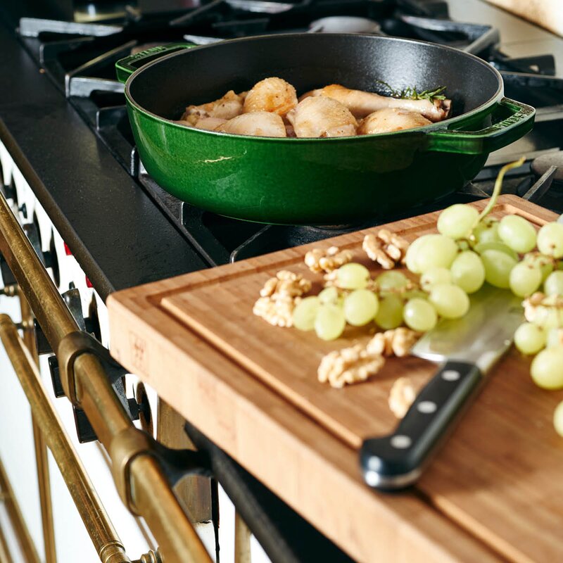 Staub Chistera sauté-traktørpanne 28 cm grønn