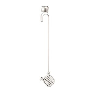 Georg Jensen 2026 lysholder til juletre harpe sølv