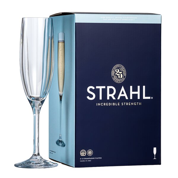 Strahl Champagneglass 16,6 cl 4 stk polykarbonat