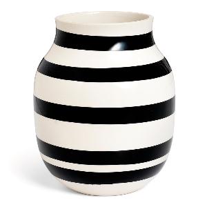 Kähler Omaggio vase 20 cm svart
