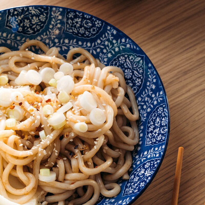 Stiernholm Sakura dyp tallerken 20 cm 80 cl blå/hvit