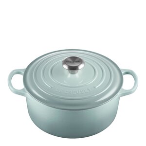 Le Creuset Signature støpejernsgryte rund 24 cm 4,2L sea salt