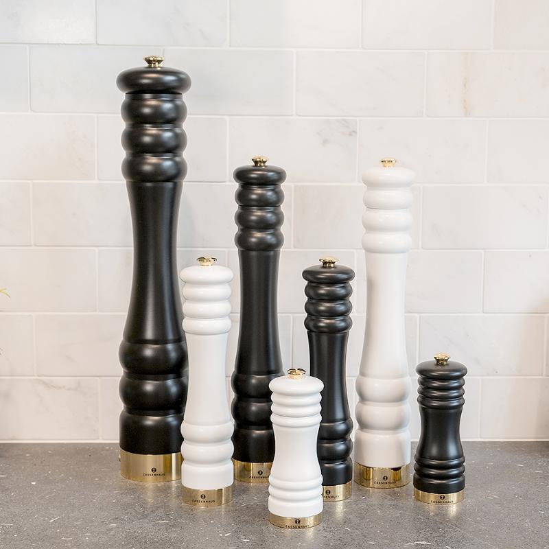 Zassenhaus München pepperkvern 15 cm svart/gull