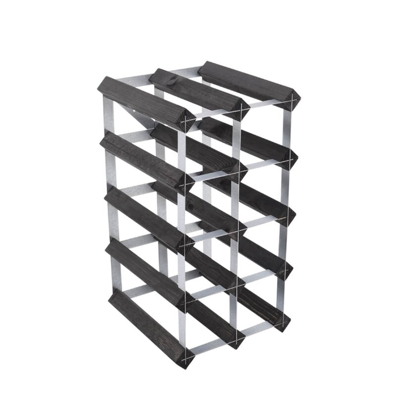 The Swedish Wine Rack Factory Vinstativ 12 flasker montert svart