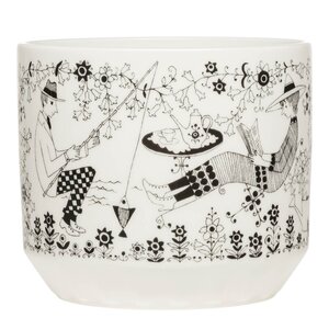 Arabia Emilia potteskjuler 12x14 cm hvit