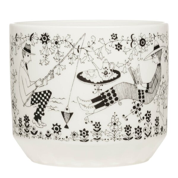 Arabia Emilia potteskjuler 12x14 cm hvit