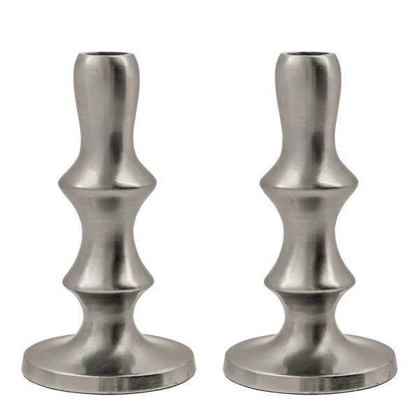 House Doctor Reese lysestake 16 cm 2 stk sølvfinish