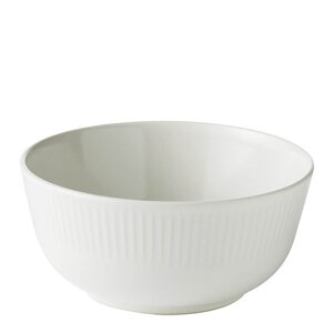 Aida Groovy stentøy skål 14,5x6,5 cm hvit