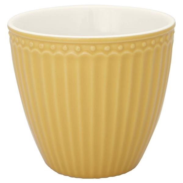 GreenGate Alice latte kopp 35 cl honey mustard