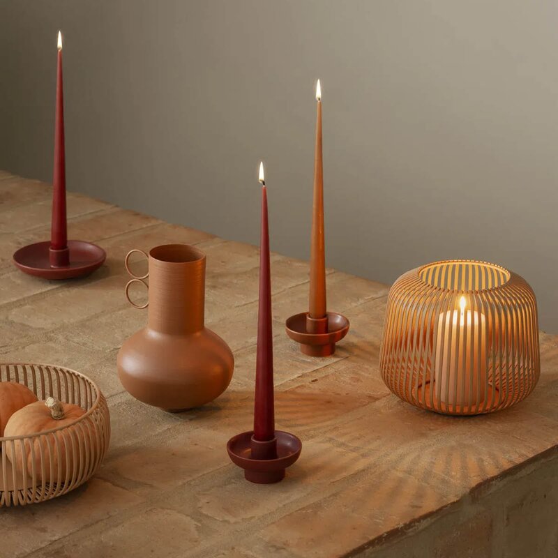 Blomus Vela lysestake 9 cm rød