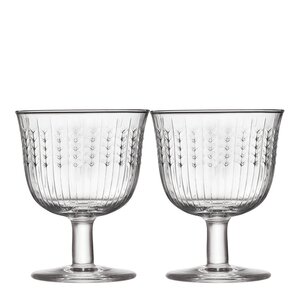 Rörstrand Swedish Grace glass på stett 28 cl 2 stk klar
