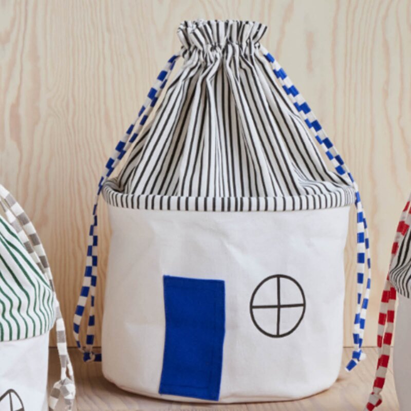 OYOY Koya oppbevaringskurv 34x34x52 cm Optic blue