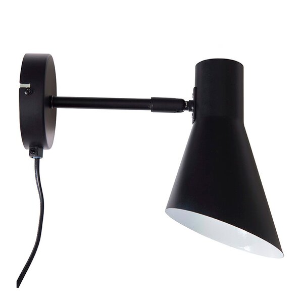 Dyberg Larsen DL12 vegglampe 20 cm svart