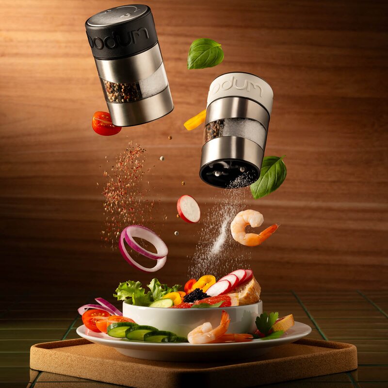 Bodum Twin salt- og pepperkvern 12,5 cm hvit