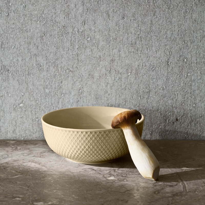 Lyngby Porcelæn Rhombe Earth skål 15,5 cm marble