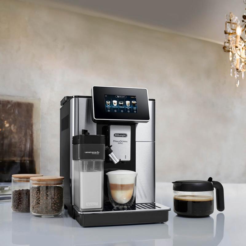 De-Longhi Primadonna Soul automatisk kaffemaskin metallsvart