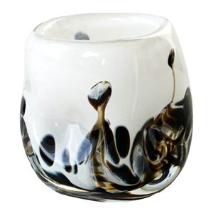 Magnor After Rain vase 12 cm hvit m/dekor