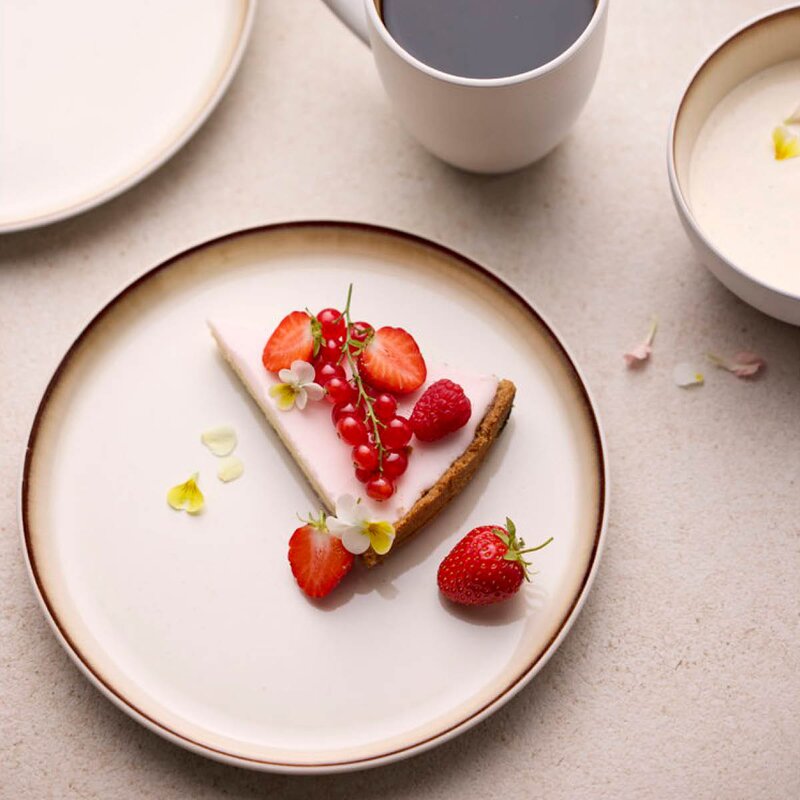 Bitz Gastro tallerken 21 cm hvit/kremhvit