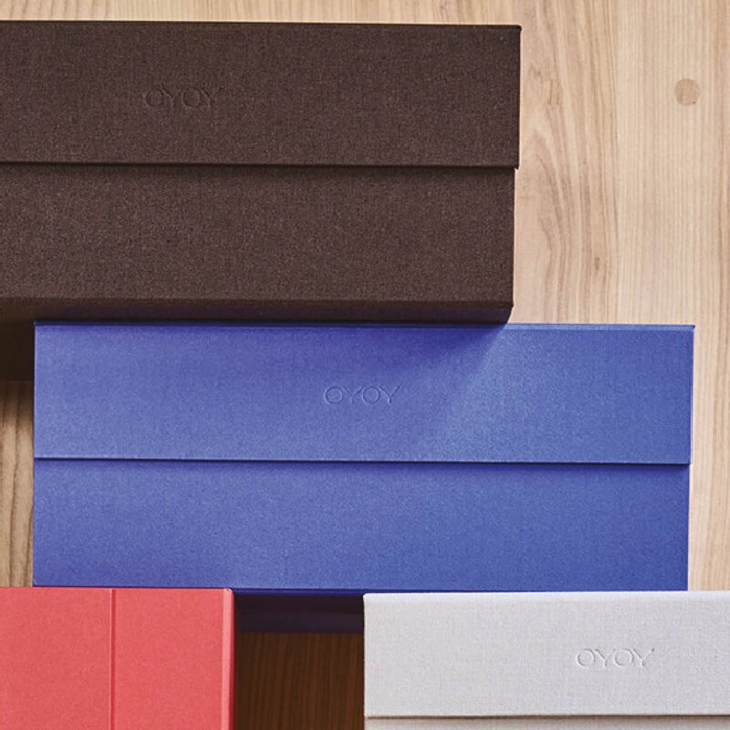 OYOY Hako oppbevaringsboks A4 33x25 cm Optic blue