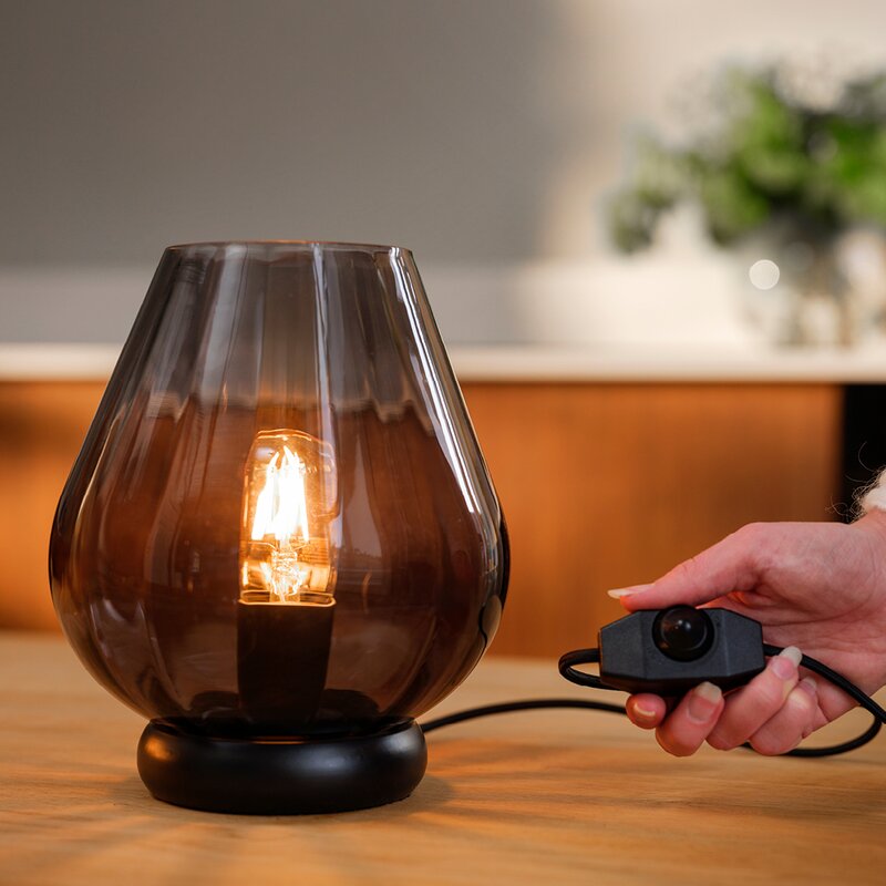 Magnor Rocks XO bordlampe 20,4 cm koksgrå