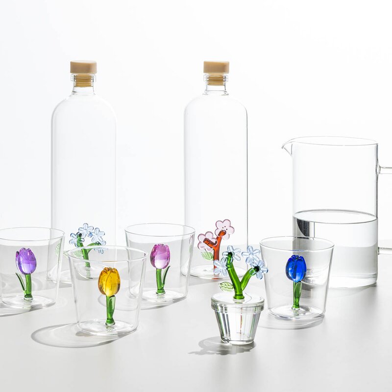 Ichendorf Milano Botanica vannglass 35 cl tulipan blå