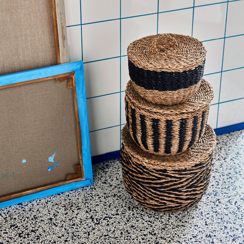 House Doctor Oppbevaringskurv Cesto 3 stk multi