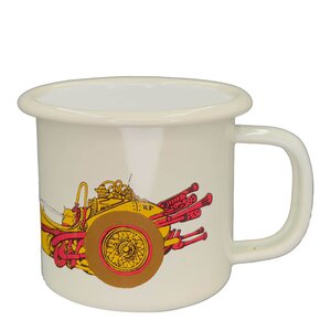 Flåklypa Flåklypa emaljekopp 25 cl Reodor Felgen beige