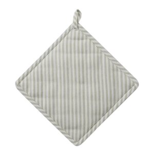 Lexington Icons stripet gryteklut 25x25 cm sage/hvit