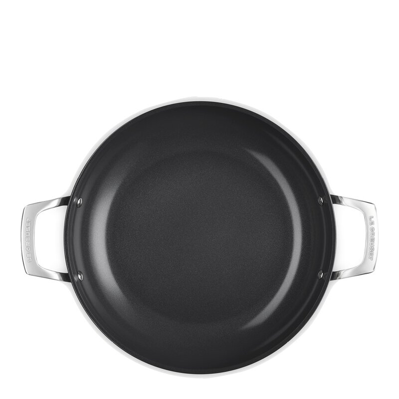 Le Creuset ENSC traktørpanne med glasslokk 3,7L 30 cm black