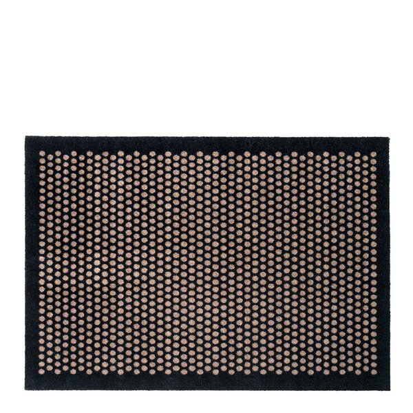 Tica Copenhagen Dot gulvmatte 130x90 cm svart/sand