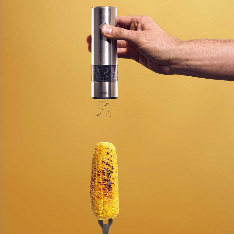 AdHoc i.Mill krydderkvern elektrisk 17 cm stål