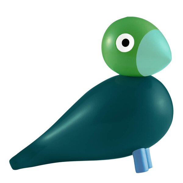 Kay Bojesen Denmark Year Bird 2026 Birk 12,5 cm mørk grønn